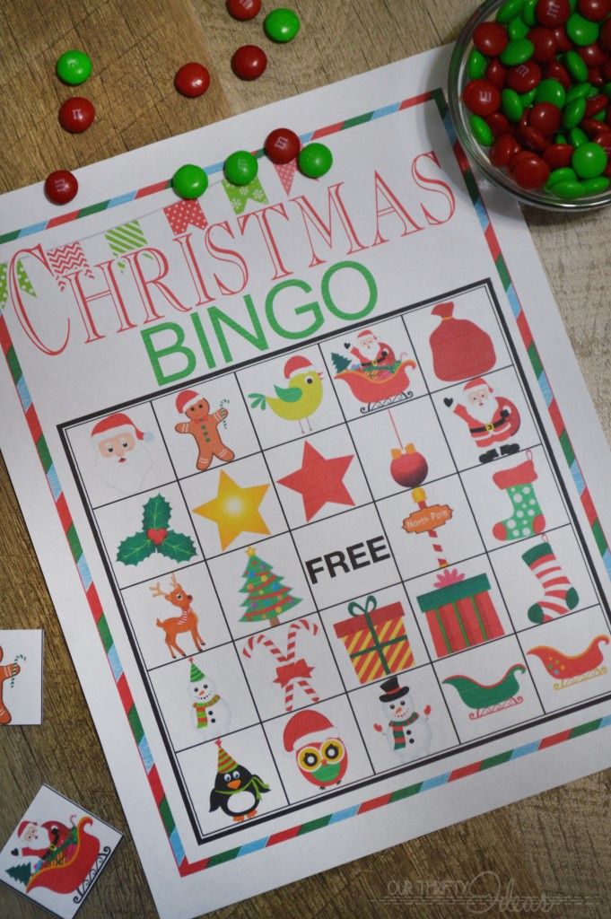 Printable christmas bingo for large groups