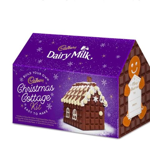 Christmas Cadbury Dairy Milk chocolate cottage