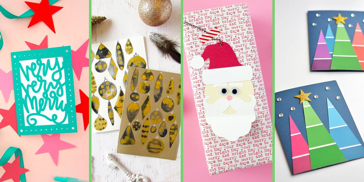 40 Diy Christmas Cards Unique Christmas Card Ideas