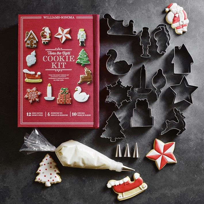 Williams-Sonoma S/5 LARGE Copper Cookie Cutters NEW Christmas Holiday 
