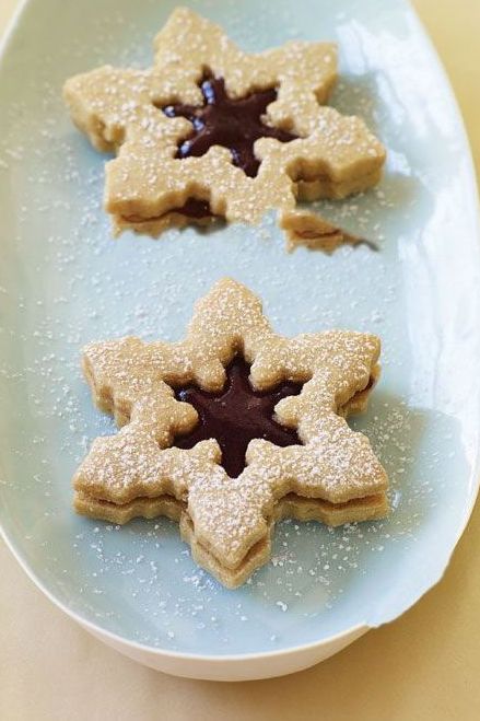 christmas cookies pb and j snowflakes