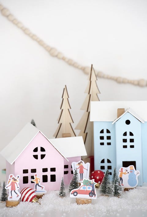 christmas village in christmas crafts for kids