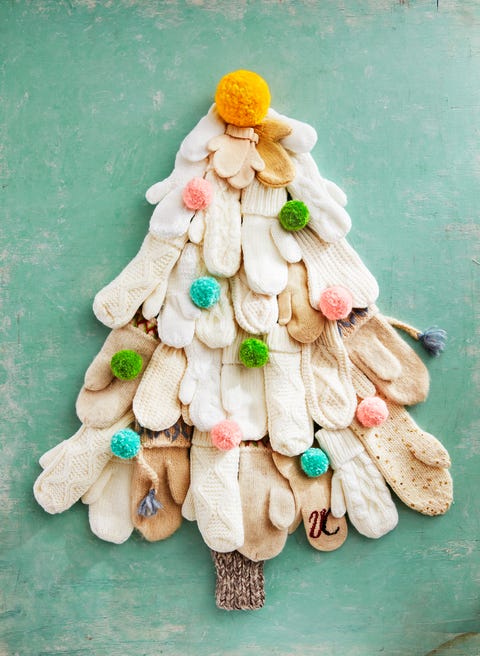 christmas crafts mitten tree