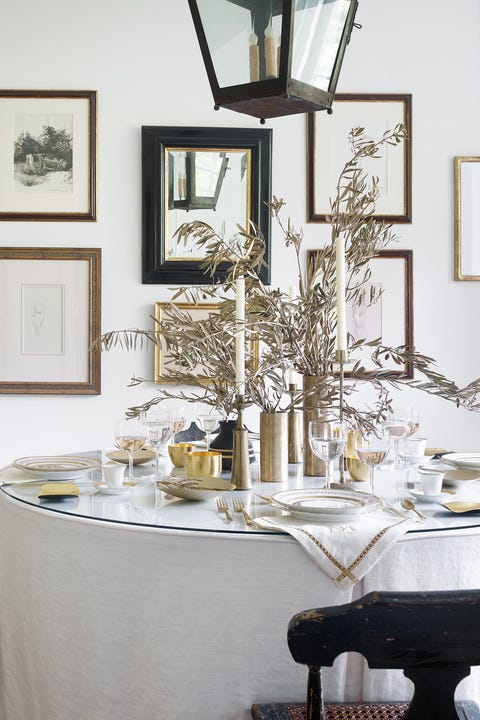 45 Table Decorations Place Settings Holiday Tablescapes 45 Table Decorations Place, Black White And Gold Table Settings