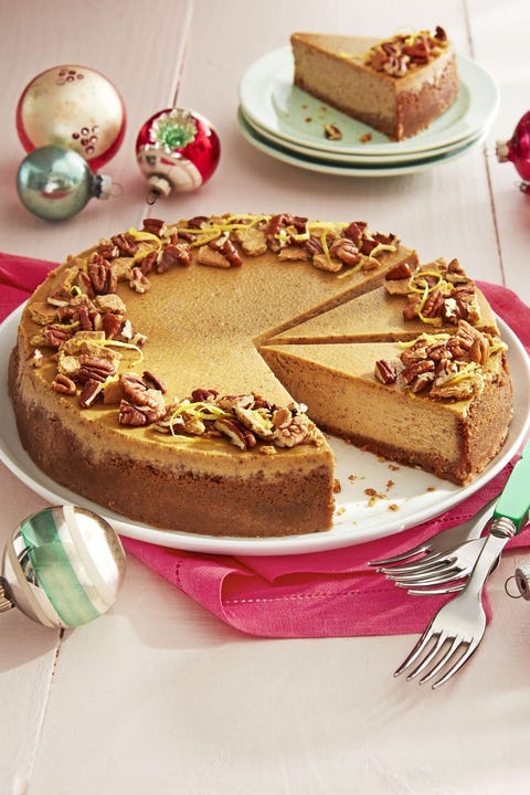 christmas desserts gingerbread cheesecake