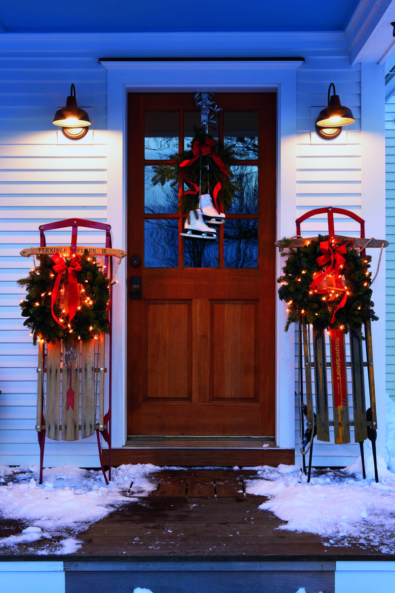 Download 52 Christmas Door Decorating Ideas Best Decorations For Your Front Door PSD Mockup Templates