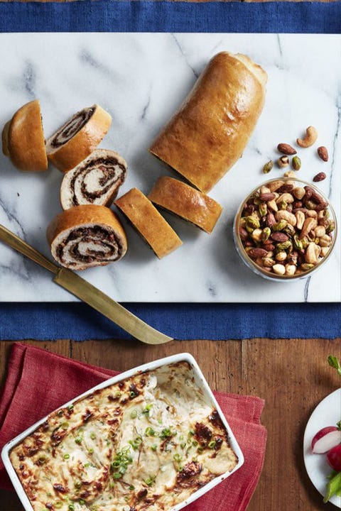 christmas foods best holiday recipe mushroom and herb stromboli