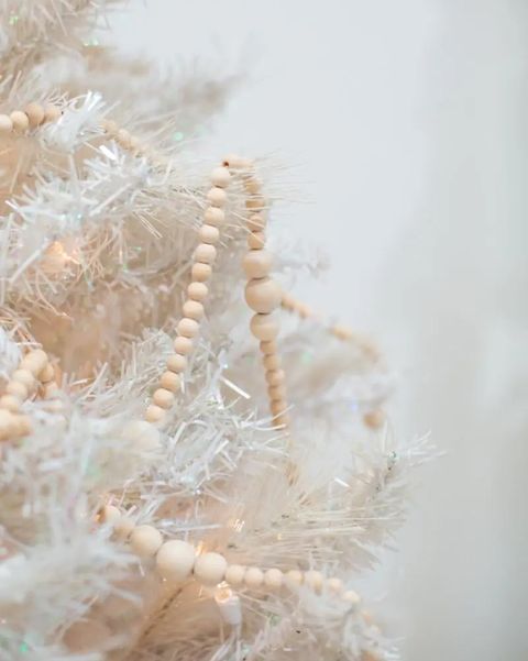 christmas garland ideas wood bead garland