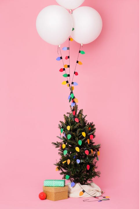 Pink, Christmas decoration, Party supply, Interior design, Ornament, Christmas tree, Creative arts, Christmas, Balloon, Holiday ornament, 