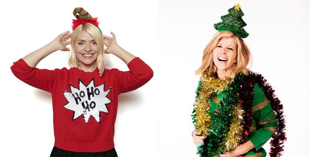 Holly Willoughby And Kate Garraway Join Christmas Jumper Day 2021