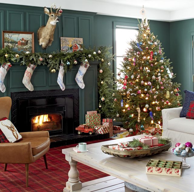 23 Christmas Living Room Decorating Ideas How To Decorate