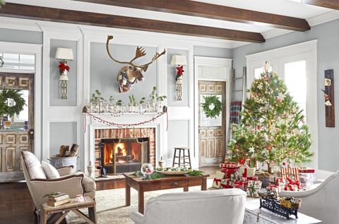 23 Christmas Living Room Decorating Ideas How To Decorate A For - Amazing Christmas Home Decor