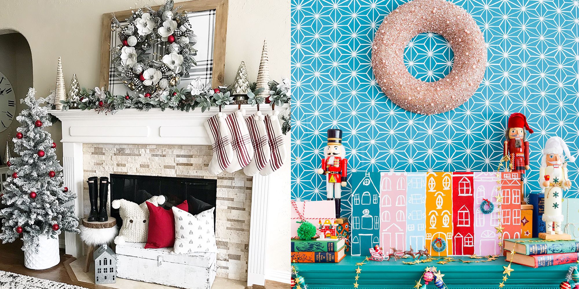 20 Festive Christmas Mantel Ideas How To Style A Holiday