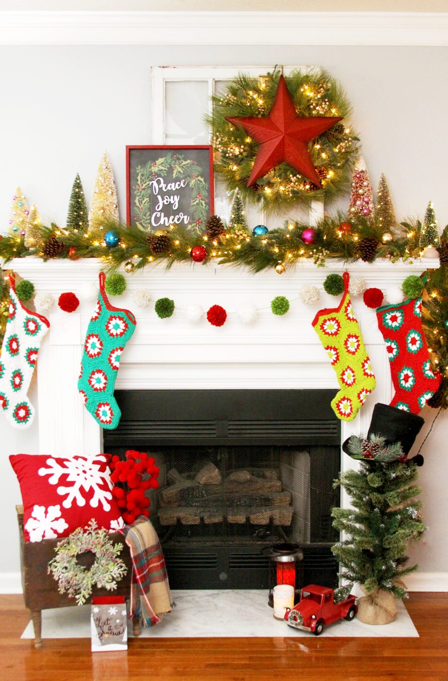 Download 30 Festive Christmas Mantel Ideas How To Style A Holiday Mantel PSD Mockup Templates