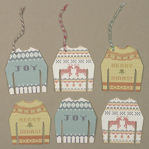 christmas printable ugly christmas sweater gift tags by basic invite
