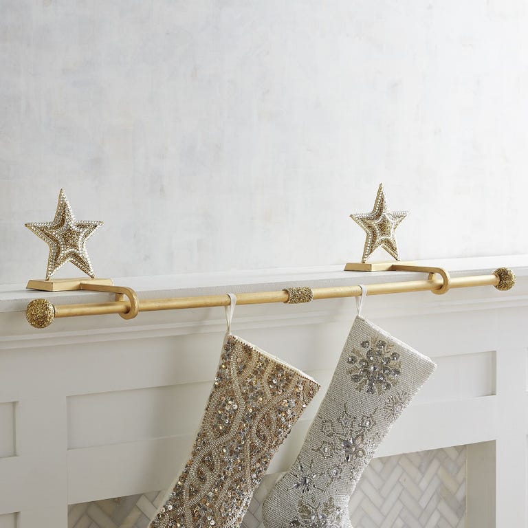 31 Best Christmas Stocking Holders - Stylish Christmas Decorations For
