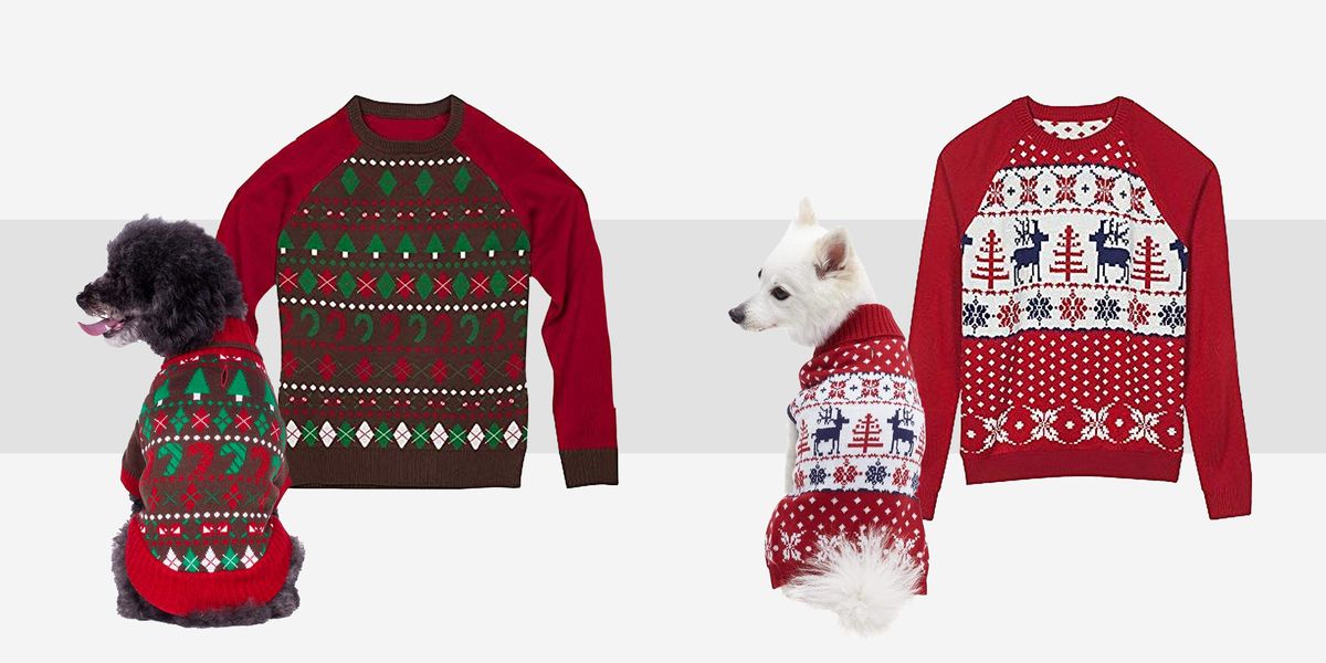 20 Cute Matching Dog Christmas Sweaters for Dogs and Owners 2020