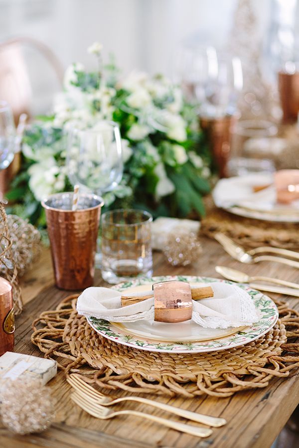 45 Table Decorations Place, Wood Table Settings
