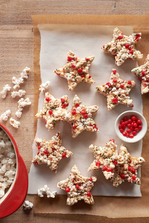 candied popcorn stars