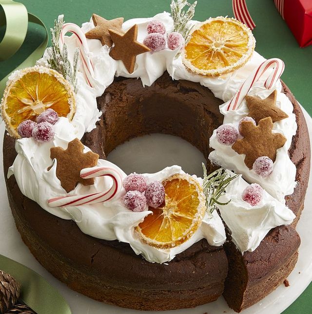 christmas cakes wreath cake