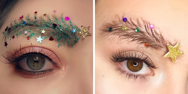 Christmas Eyebrows 2022 Christmas Tree Eyebrows Might Be The Merriest Beauty Trend This Season