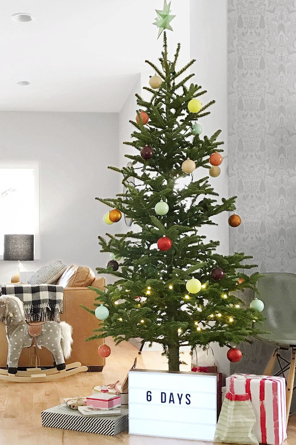 large 8" set of 5 Orange Christmas Tree Velvet Bow Decorations 