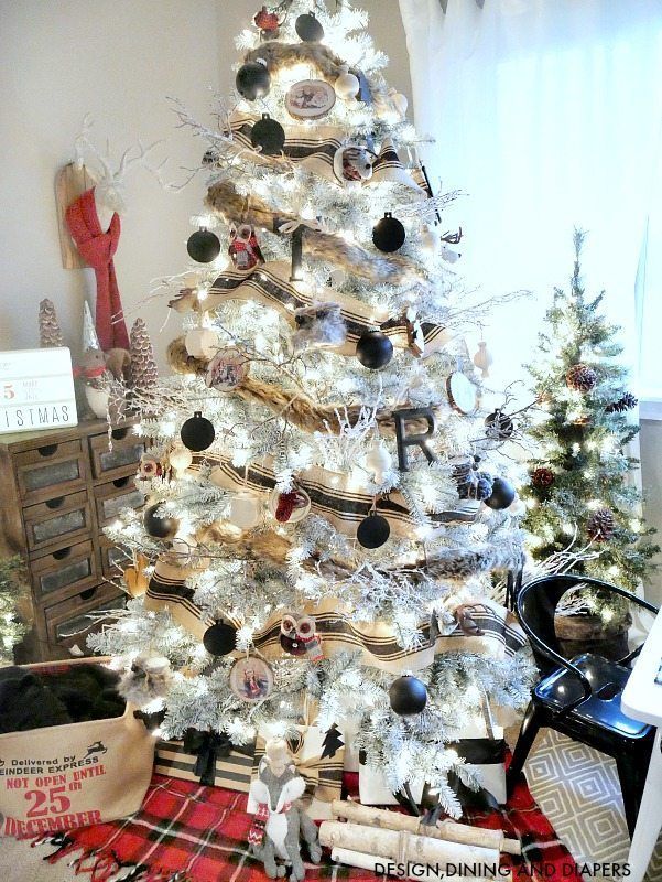 burlap tree ribbon