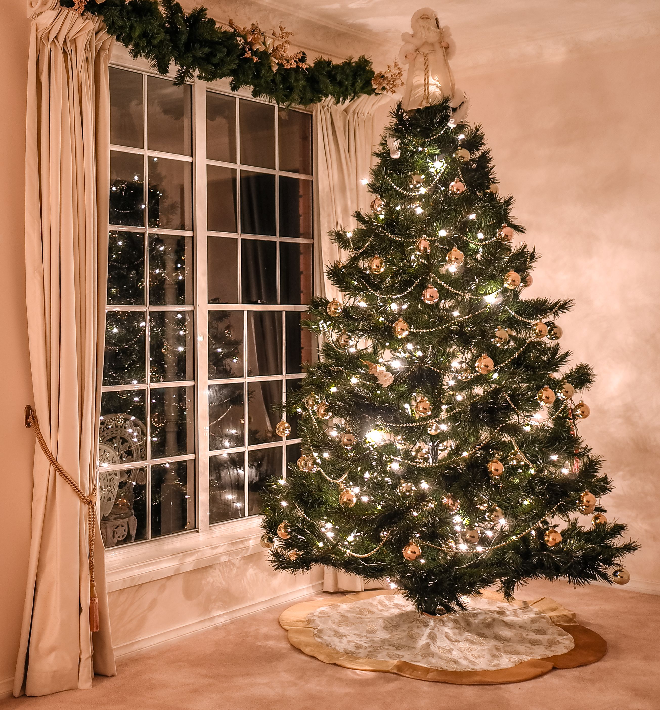 2M Christmas Garland Home Party Wall Door Xmas Tree DIY Tinsel Ornament H3I3 