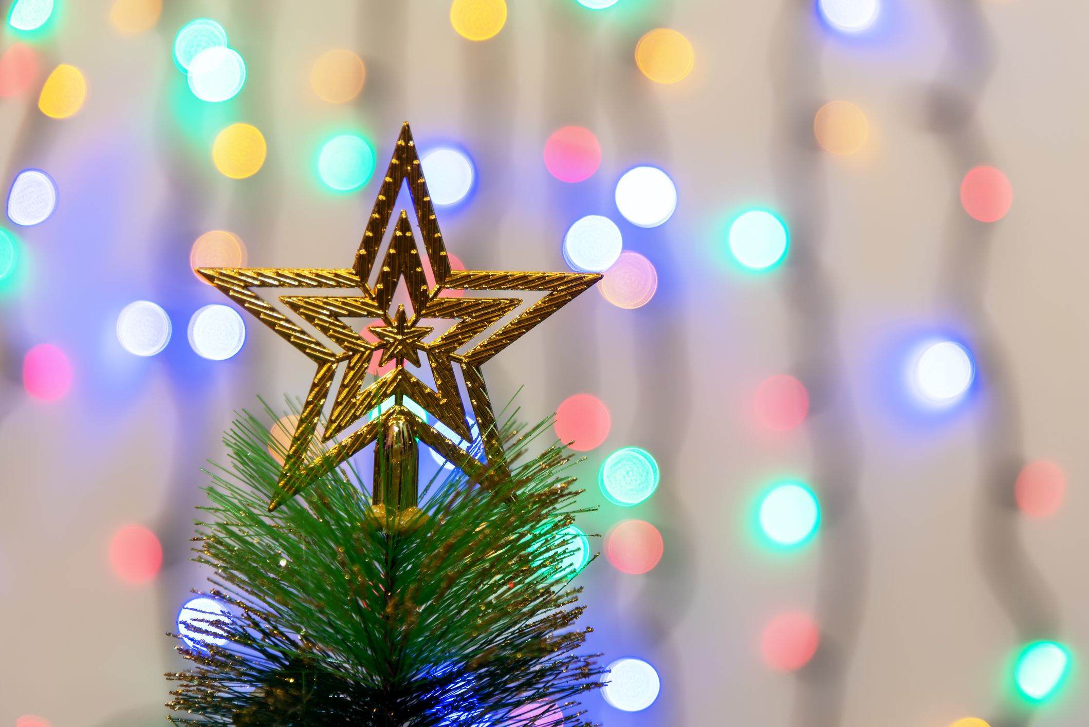 Creative Tops Christmas Treetop Star Romantic Creative Tree Top Light for Home Holiday 