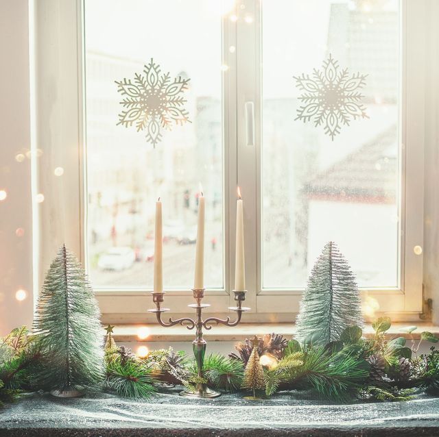 christmas window candles