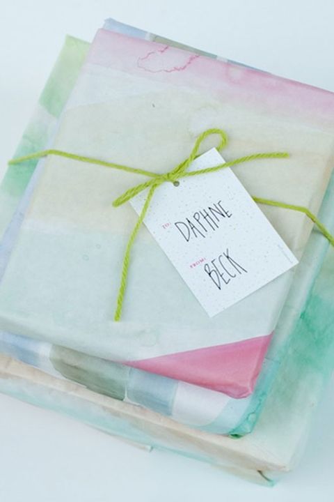 christmas wrapping ideas watercolor wrapping
