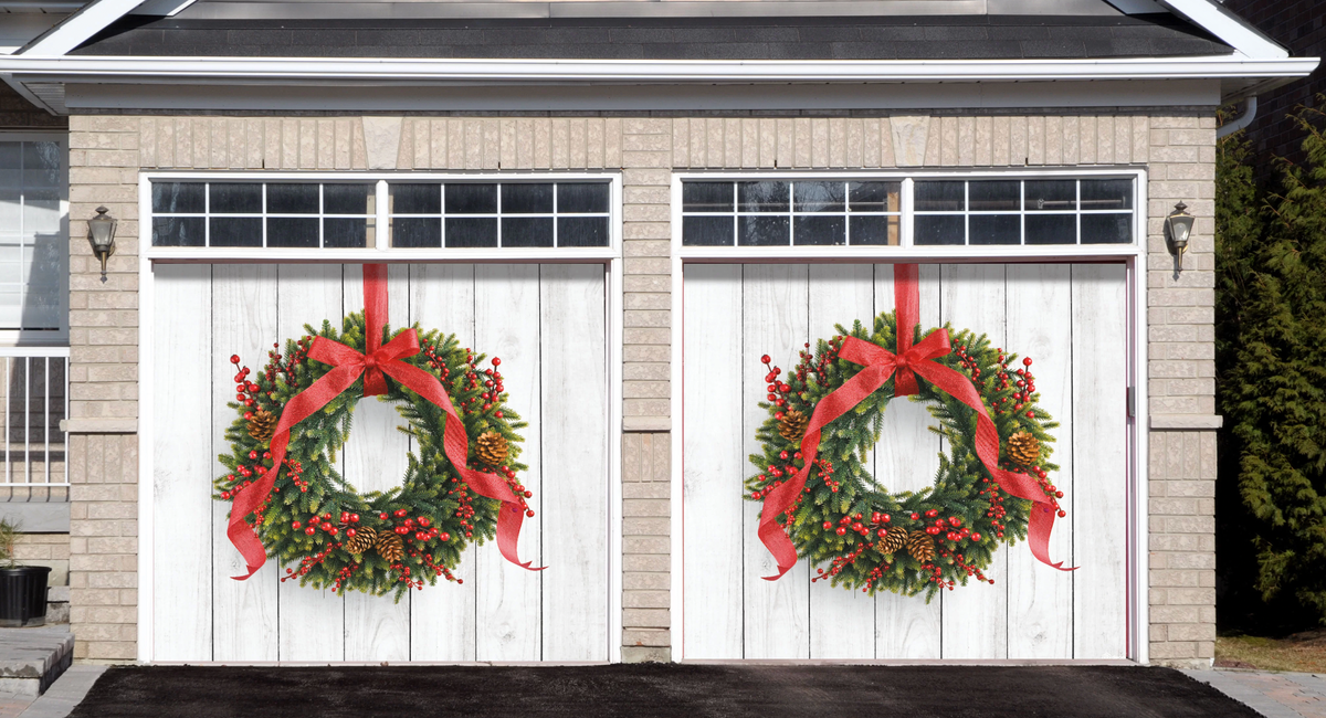 christmas decorating ideas for garage doors