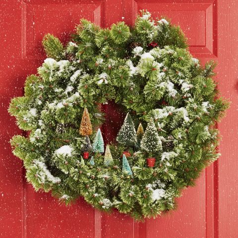 Christmas Wreath Ideas - Bottle Brush Wreaths