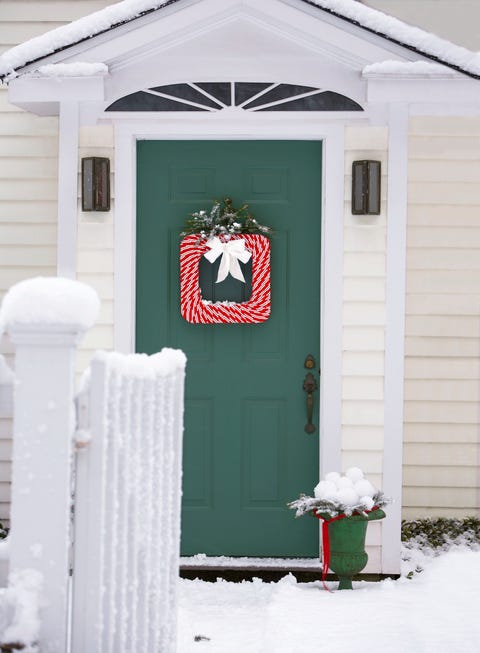 christmas wreaths, square christmas wreath