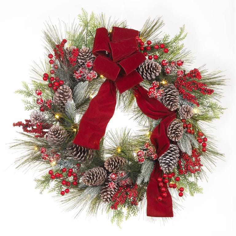 60 Best Christmas Door Wreath Ideas 2017 - Decorating with Christmas