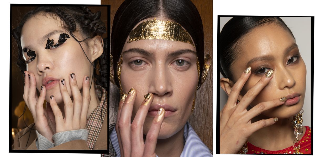 5. Silver and Gold Christmas Nail Ideas - wide 6