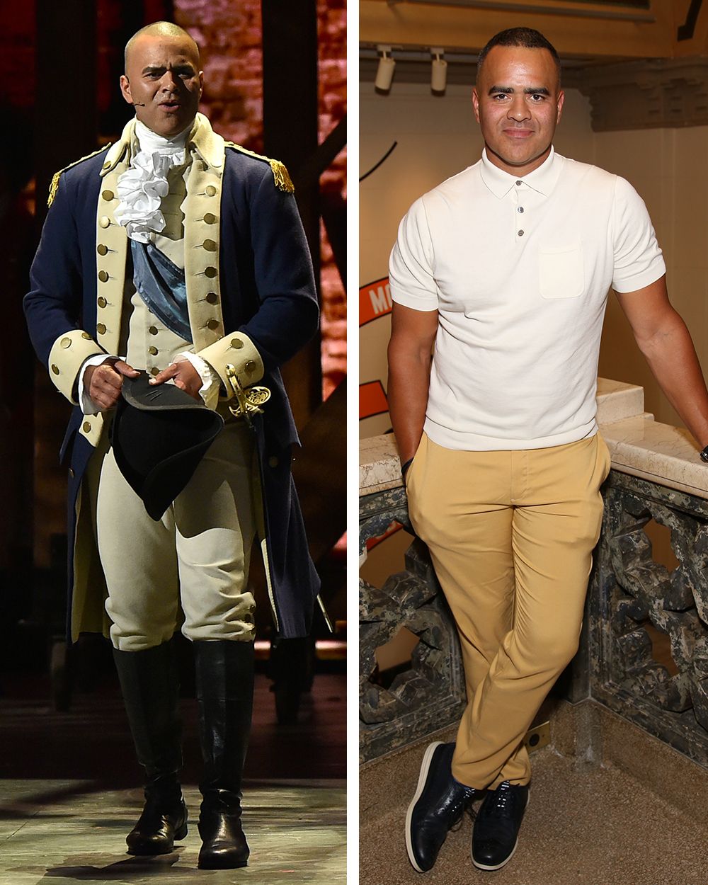 Hamilton cast george online washington