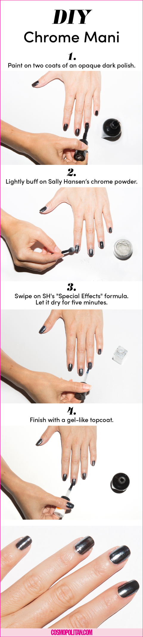 Sally Hansen's Chrome Nail Kits - Reviewed by Cosmo Sally Hansen's Chrome Nail Kits - Reviewed by Cosmo