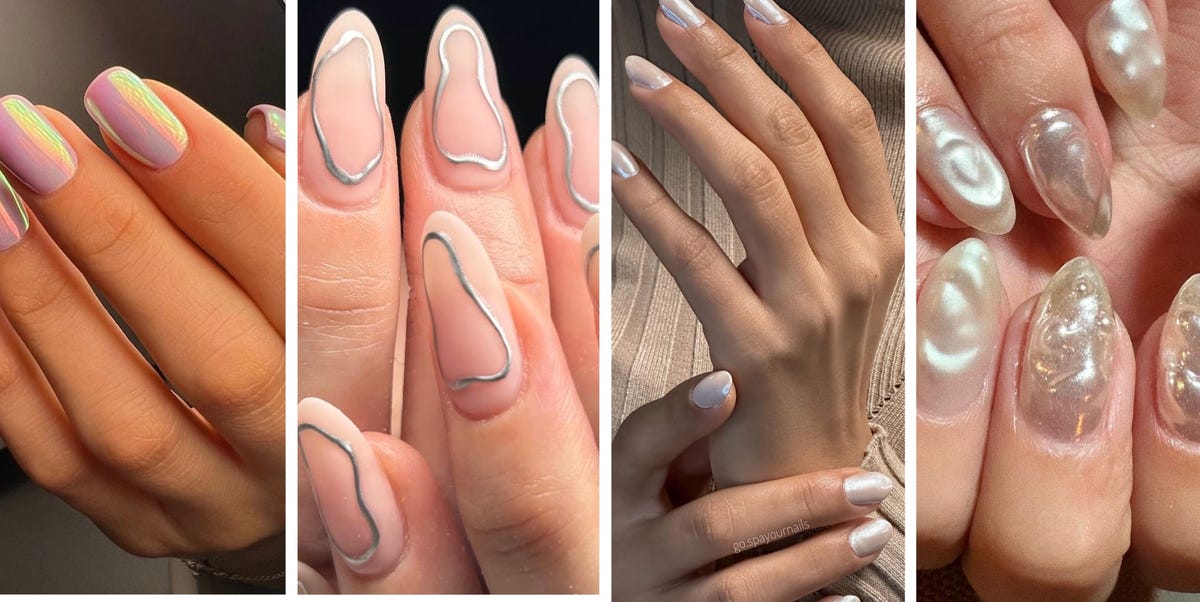 18 chrome nail designs + why the metallic mani is trending again