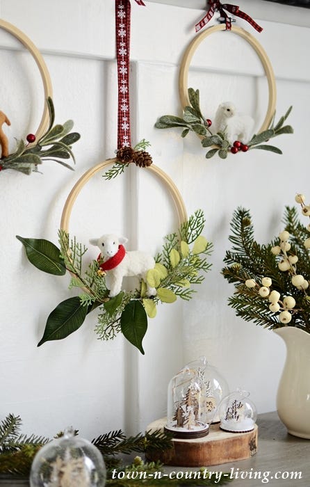 christmas decorations hoops