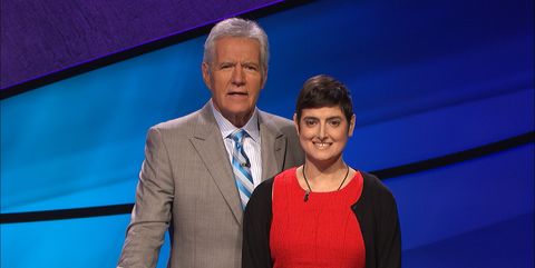 Cindy Stowell and Alex Trebek
