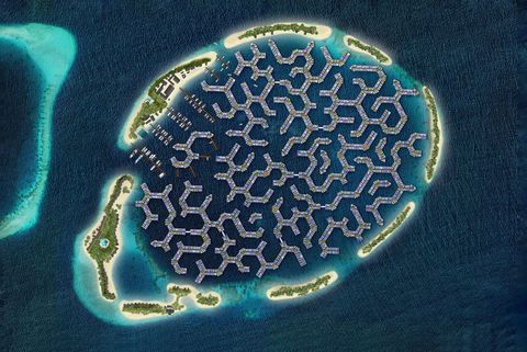 la città galleggiante alle maldive maldives floating city