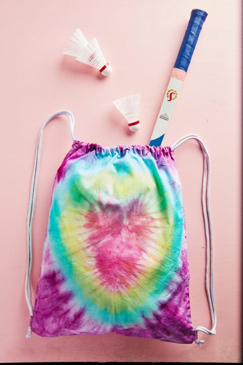 tie dye gym bag