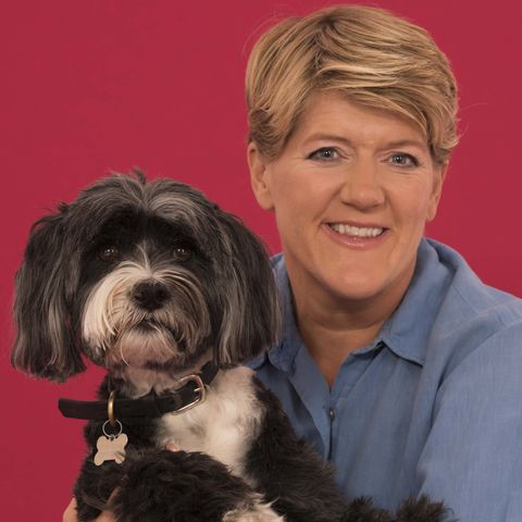 Clare Balding with her dog