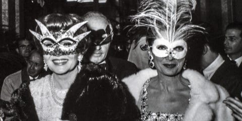 Claudette Colbert At Truman Capote BW Ball Claudette Colbert At Truman Capote BW Ball