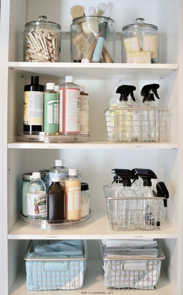 13 Best Linen Closet Organization Ideas, Diy Cleaning Closet Shelves