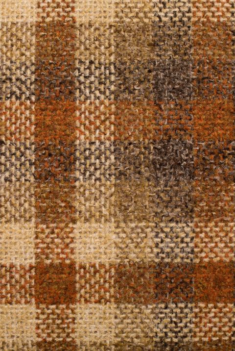 Close Up, Color Image of Retro Plaid Textile