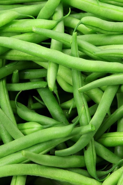 Close-upof a bunch of green beans