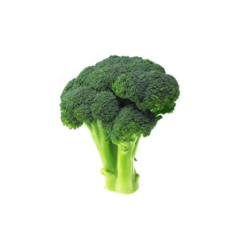 Close-Up Of Broccoli Against White Background