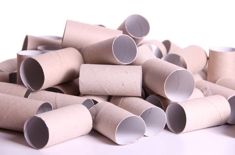 toilet paper rolls